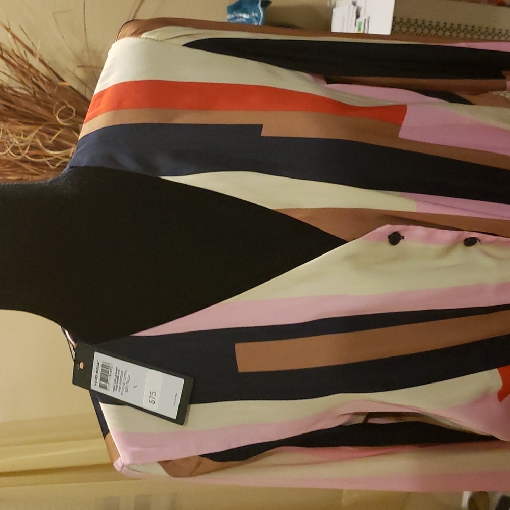 Large Vera Modano Multi-Colored Shirt dress